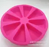 195g Silicona 8 Puntos Scone DIY Herramienta para Pasteles Molde de Silicona para Pasteles 8 Agujeros Naranja Plato para Pizza