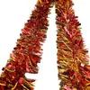 Atacado Decoração de Natal Transfronteiriça Fitas de Lantejoulas Folha Larga Tiras Coloridas Fitas de Lantejoulas para Árvore de Natal 2m Celebração de Casamento