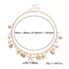 Cadena de Cintura Vintage con Borlas de Lujo Exquisito Perla Sintética Estrella de Mar para Mujer Estilo Bohemio Vacacional Versátil Cadena Corporal de Playa