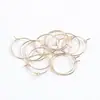 Aretes Minimalistas de Moda DIY con Forma de Nueve Aro Redondo Aretes de Copa de Vino con Forma de Nueve Venta al por Mayor Accesorios para Orejas Piezas de Joyería