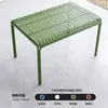 Juego de Mesa y Sillas de Comedor de Aleación de Aluminio para Exteriores, Muebles Coloridos para Exteriores para Cafeterías, Juegos de Ocio, Pastelerías, Muebles Impermeables