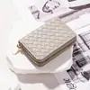 Moda europea y americana tarjetero para mujer con cremallera monedero pequeño tarjetero tipo organizador para hombre y mujer tarjetero múltiple tarjetero para licencia de conducir