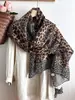 Bufanda de Seda Retro con Estampado de Leopardo para Mujer, Elegante Chal Bufanda Larga Estilo Old Money, Corbata de Cuello, Bufanda Fina de Alta Gama, Protector de Cuello Ropa de Abrigo