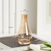 Estilo Ins Jarrón de Vidrio Fresco Transparente Alto Valor de Color Cultivo en Agua Arreglo Floral Adornos Decorativos Creativos para Sala de Estar