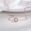 Colar Sakura Feminino 2024 Novo Rosa Luz Luxo Design de Nicho Alto Padrão Ouro Rosa Colar Clavícula