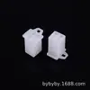2.8 2P-9P conector automotivo macho e fêmea série DJ bainha de proteção de borracha de nylon branco Bai Yu BY Connector