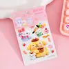 Pegatinas 5D tridimensionales con relieve para niñas, dibujos animados infantiles, autoadhesivas, impermeables, decoración DIY para funda de teléfono, patrones pequeños