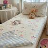 Dormitorio Estudiantil Clase A Juego de Tres Piezas de Cubrecama de Algodón Puro de Doble Cara Sábanas de Algodón Estilo Ins Tatami para Cama Colchón Universal para las Cuatro Estaciones
