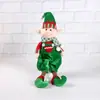 Novo Produto de Natal Elfo Pendurado na Perna Postura Sentada Estatueta Enfeite Presente Infantil Decoração de Elfo Sheintemu