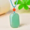 Pingente Fivela de Segurança de Aventurina Natural Estilo Casal Jadeita Jade Verde Aventurina Jade Sem Marca Pingente Atacado