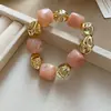 Pulsera Irregular de Abalorios Acrílicos Transfronteriza Europea y Americana, Pulsera de Gama Alta de Nicho para Mujer, Joyería de Mano Simple de Moda Personalizada
