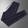 Pantalones de Verano Finos de Nylon Hielo Seda L-8XL para Hombres y Mujeres, Pantalones Largos Deportivos Elásticos, Tallas Grandes, Secado Rápido, Pantalones de Tres Cuartos