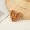 Acessórios de Joias DIY Tecidos em Rattan Puro Feitos à Mão no Vietnã Estilo Festivo Geométrico Exagerado Redondo Material para Brincos Tecidos em Bambu Rattan