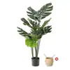 Estilo Ins Escandinavo Planta Artificial Planta Verde Biônica Enfeites Decorativos Monstera Falsa Sala de Estar Interior Árvore em Vaso de Chão