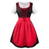 Vestido de delantal de cuello cuadrado para cosplay de talla grande para mujer, juego de rol de cosplay de Oktoberfest