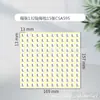 Adesivos do Alfabeto Inglês Abcd 26 Letras Maiúsculas Número de Série Redondo 13mm Etiqueta Fundo Branco Número de Código Autoadesivo