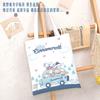 Bolsa de Lona Estilo Japonés de Cinnamoroll para Mujer, Gran Capacidad, Adecuada para Estudiantes que Asisten a Clases o Tutorías, con Cremallera
