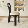 Silla de Comedor con Respaldo de Madera Maciza Estilo Ins Silla de Escritorio de Diseñador Silla de Computadora Silla de Cafetería Muebles de Restaurante