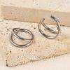Zesen Anillo Cerrado Doble Bisel Doble Anillo de Acero Inoxidable 316 Joyería para Perforaciones de Nariz Septum