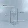 Botella Transparente para Sub-Embotellado 5-300ml Botella con Tapa Flip-Top Botella Exprimidora 500ml Botella para Loción Botella Cosmética Botella Redonda de 1 Litro