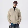 Suéter de tricô jacquard com padrão Fair Isle escuro para homens e casais, estilo old money, jaqueta cardigã de outono e inverno, atacado de fábrica transfronteiriço