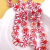 Serie de Dulces Navideños Cristalería Hecha a Mano Comercio Exterior Ins Lindo Árbol de Navidad con Cuentas DIY Collar Hombre de Jengibre Hecho a Mano