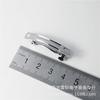 Clip de resorte de tres piezas de 4 cm, tamaño pequeño, pinza para el pelo de niños, fabricado en Guangdong, pinza de acero con lazo, base para accesorio de pelo DIY, venta al por mayor