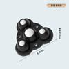 Polea universal adhesiva para nuevo hogar, tres cuentas, sin perforar, resistente al desgaste, accesorios de ferretería para el hogar, polea de plástico pequeña.