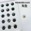 Rhinestones translúcidos negros de forma irregular con base puntiaguda para decoración de uñas, decoraciones negras de forma de corazón, ovaladas y de corazón torcido de alto brillo para decoración de uñas, accesorios hechos a mano para DIY
