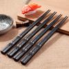 Louça chinesa liga pauzinhos pauzinhos domésticos novo molde antiderrapante japonês e coreano pauzinhos pontiagudos alta resistência à temperatura Hotel Chopsticks para uma pessoa