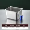 Cuencos de acero inoxidable para servir, recipientes rectangulares con tapa, recipientes comerciales para alimentos, carritos de comida rápida, cuencos para servir en buffet, platos cuadrados, cajas