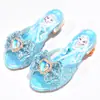 Pantuflas Aisha para niños, zapatos de princesa para niñas, nuevos de verano para exteriores, antideslizantes, con pedrería para bebé, sandalias de tacón alto para niños