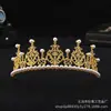 Nueva Decoración Popular para Pastel de Cumpleaños de Aleación Corona Adornos Niños Reina Enchufe Perla Corona Pequeña Accesorios para Pastel