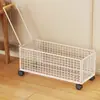 Estante para Mochilas Debajo de la Mesa del Aula Almacenamiento Móvil de Libros Asa Simple Estante para Guardar Bolsas Acabado de Artículos Domésticos