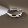 Anillo de Moda Vintage para Hombre Anillo Único Hip-Hop Estudiante Dedo Índice Abertura Ajustable Personalizado Anillo de Mujer para Niños
