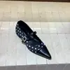 Sapatos Baixos Estilo Ballet com Bolinhas Pretas para Mulheres, Novo Modelo de Outono, Sapatos Mary Jane Elegantes e Delicados que Combinam Bem com Vestidos