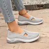 Sapatos Femininos Verão Novos Casuais Temu Fábrica Transfronteiriça Solado Macio Respirável Moda Sapatos de Mãe Tênis Feminino Dropshipping