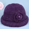 Nuevo Estilo de Gorro Cálido de Invierno para Madres de Mediana Edad y Mayores, Gorro de Lana Engrosado a Prueba de Viento para Señoras Mayores, Gorro de Algodón Tejido para Abuelas