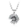 Plata de ley s925 vintage ins colgante para hombre y mujer estilo coreano collar de margarita colgante colgante joyería de plata tailandesa