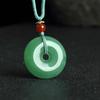 Colgante de Paz de Material de Mongolia Exterior, Jade Blanco Xinjiang Hetian Jade Jade de Cristal Colgante de Regalo, Jade de Mongolia Exterior
