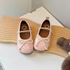 Sapatos de Couro para Meninas Sapatos de Princesa Tamanho 26 Verão Novo Estilo Capitão Tigre Versão Coreana Sapatos de Estudante Sapatos Individuais com Laço Infantil Atacado
