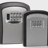 Caja de llaves decorativa con contraseña, caja para mirilla para instalación en puerta, no requiere taladro, juego de puerta antirrobo temporal para uso doméstico diario
