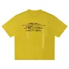 Ropa Vintage Yidao 2026 Verano Nuevo Retro Americano Letra Estampado Desgastado Lavado Diseño Camiseta Holgada de Manga Corta para Hombre