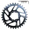 Biela para Bicicleta de Montaña GXP Offset de 3 mm 30T-42T Aleación de Aluminio Negra MTB Doble Plato