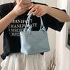 2025 nova bolsa feminina casual simples da moda retrô textura moderna cor sólida bolsa de ombro transversal balde bolsa de mão