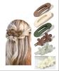 Pinza para el Cabello Versátil Estilo Coreano de Verano, Linda Pinza de Garra de Flor para el Cabello para Mujeres, Pasador de Pinza de Garra para Recogidos en la Parte Posterior de la Cabeza