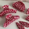 Design de Grampo de Cabelo Rosa com Estampa de Leopardo em Acetato Estilo Coreano, Presilha Jacaré, Presilha de Luxo Acessível, Acessórios de Cabeça e Cabelo de Alta Qualidade