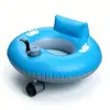Flotador de natación motorizado de PVC para adultos y niños, 111 cm de diámetro, inflable, con bomba alimentada por batería de litio, portátil para uso al aire libre