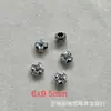 Prata Velha de Shanxi Retrô Panax Notoginseng Barril de Prata Contas Separadas por Nuvens Auspiciosas Trevo de Quatro Folhas Coração Brinquedos Culturais DIY Acessórios de Joias