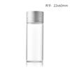Tapa de Aluminio de 22 mm Botella de Tubo de Vidrio de Borosilicato Alto Sellado a Rosca Transparente Botella de Dulces Botella Cápsula Botellita de Medicina de Pequeña Capacidad